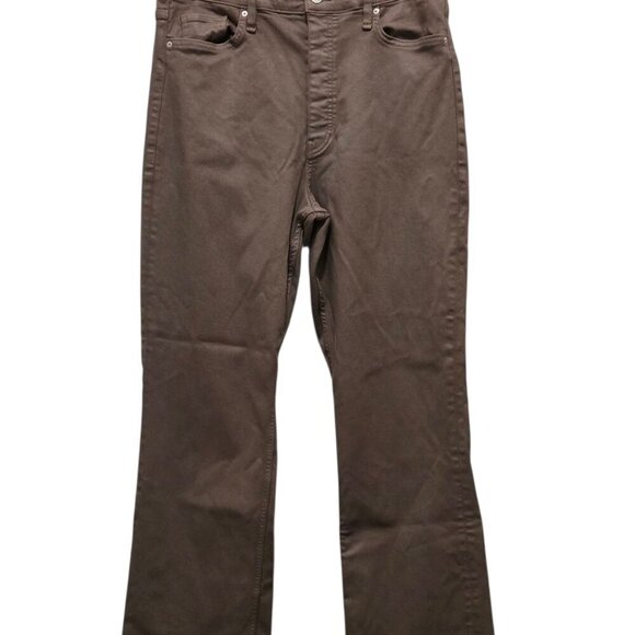 Hudson Faye Ultra High Rise Button Fly Coated Size 33 Stretchy Boot Cut Jeans - Picture 1 of 11
